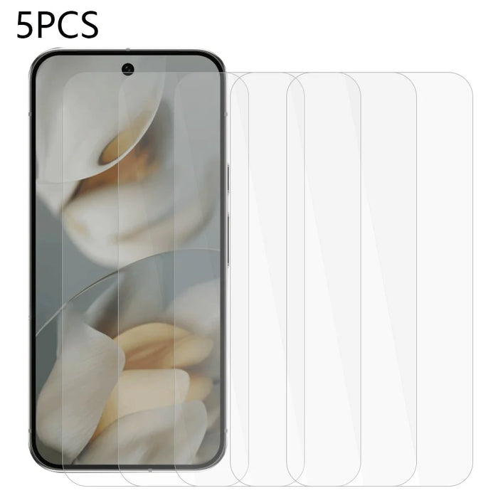 5Pcs For Google Pixel 10 Pro XL Screen Protector 0.3mm 2.5D Tempered Glass Clear Film - 1