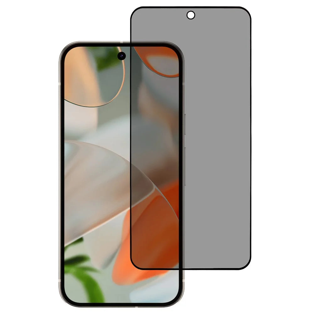 For Google Pixel 10 Pro / 10 / 9 Pro / 9 Anti-Peep Full Covering Screen Protector Silk Printing Tempered Glass Film - 1