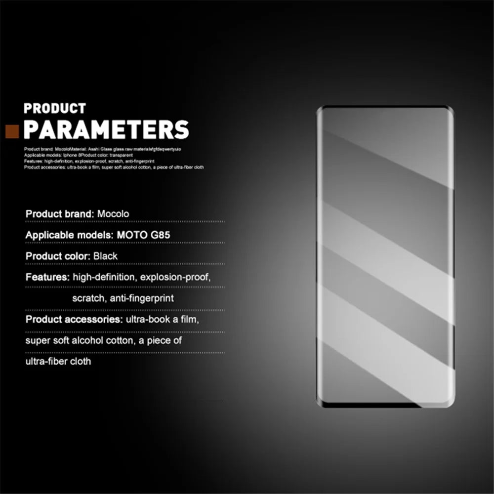 MOCOLO For Motorola Moto G85 5G Screen Protector 3D Curved Tempered Glass Film - 7