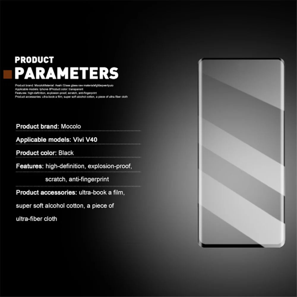 MOCOLO For vivo V40 Pro 5G Screen Protector 3D Curved Tempered Glass Film - 7