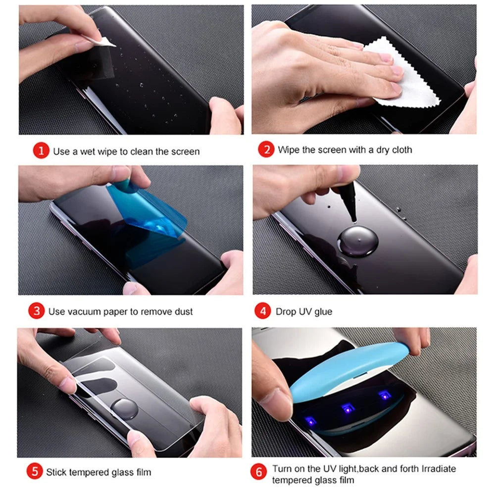 MOCOLO For vivo V40 Pro 5G Protector Tempered Glass UV Liquid Film 3D Curved Full Coverage - 5