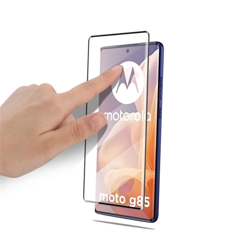 AMORUS For Motorola Moto G85 5G Screen Protector 3D Curved Tempered Glass Film - 4