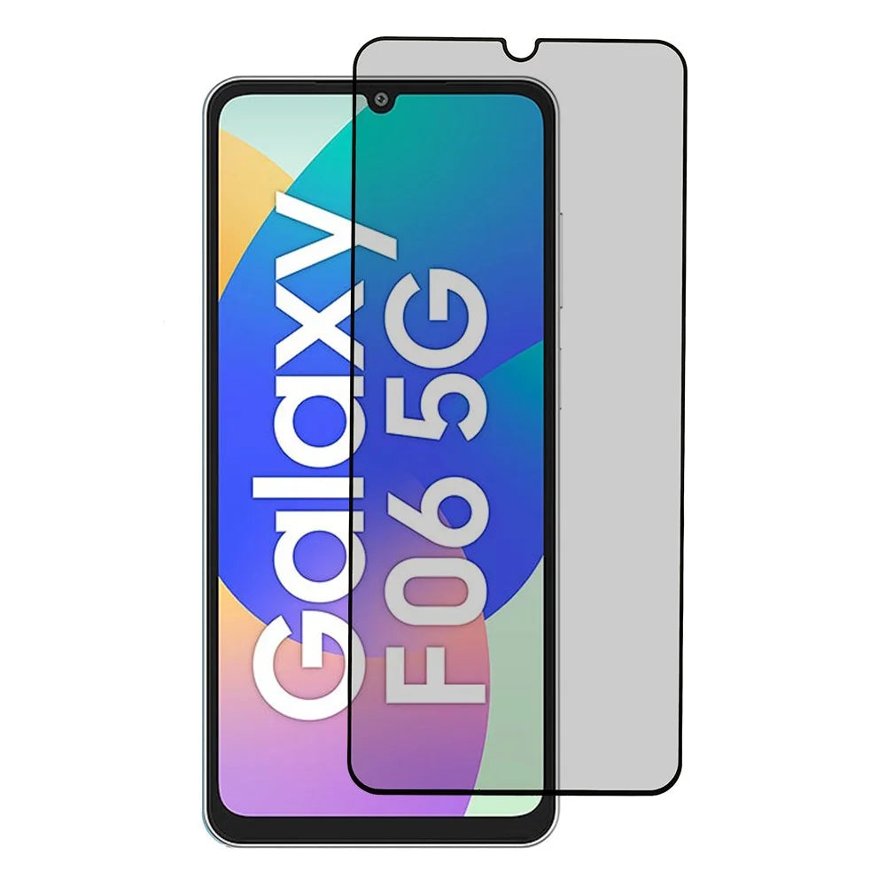 For Samsung Galaxy F06 5G Tempered Glass Film Anti-Peep Privacy Protection Screen Protector Full Glue - 1