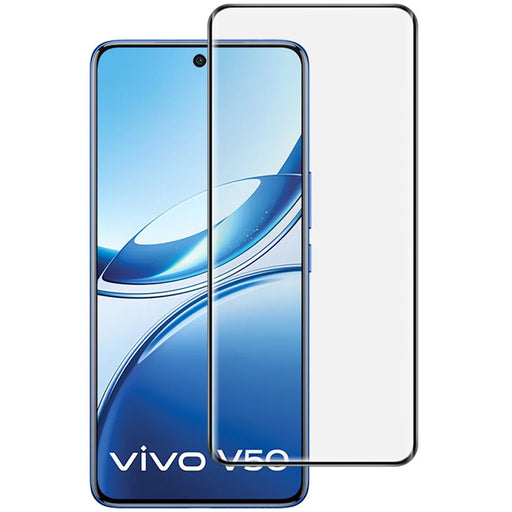 IMAK For vivo V50e 5G / V50 5G Screen Protector Full Glue 3D Curved Tempered Glass Film with Positioning Frame - 2