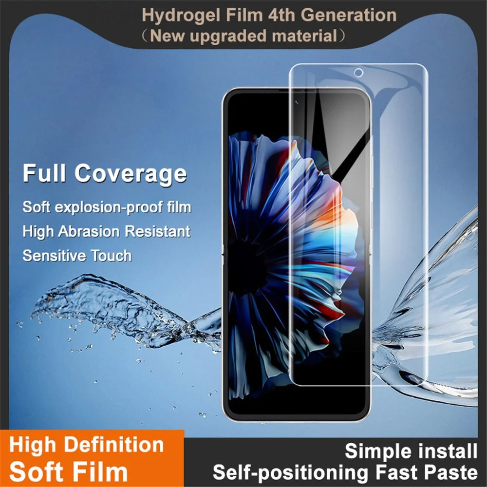 IMAK Hydrogel Film 4th Gen for ZTE nubia Flip2 5G Full Screen Protector Ultra Clear Soft TPU Film - 3
