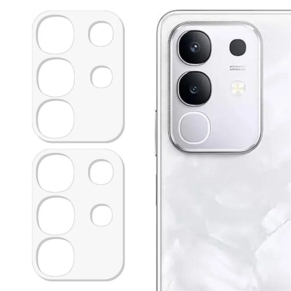 2Pcs For vivo Y29 4G / T4x 5G / Y300t 5G / iQOO Z10x 5G Camera Lens Protector 3D Arc Edge Anti-Scratch Tempered Glass Lens Film - 1