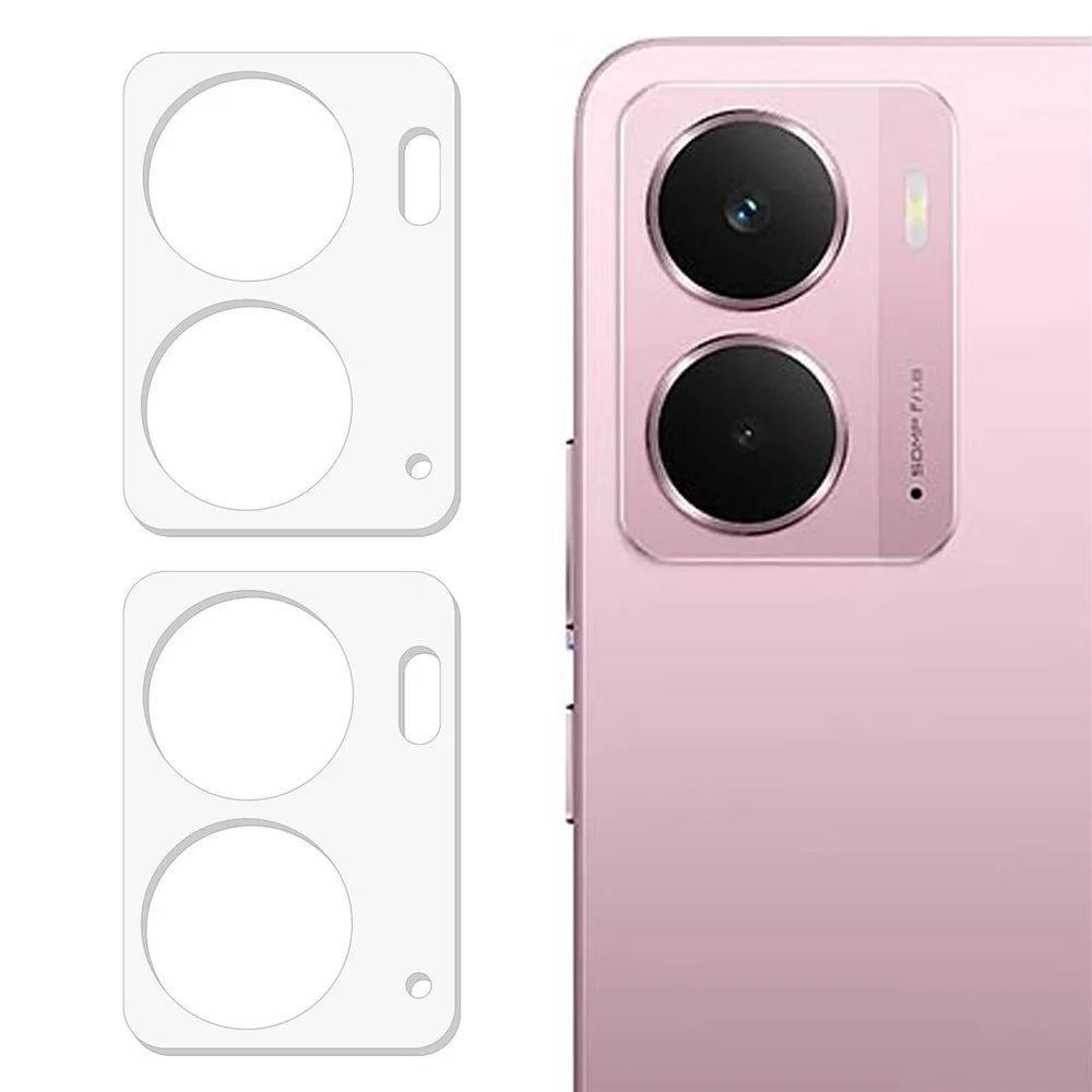 2Pcs For Realme P3 5G Camera Lens Protector 3D Arc Edge Anti-Scratch Tempered Glass Lens Film - 1