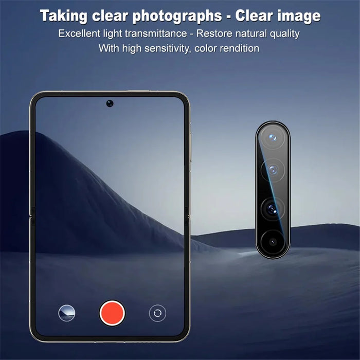 IMAK For Huawei Pura X Camera Lens Protector Tempered Glass Lens Film with Self Positioning Frame - 4
