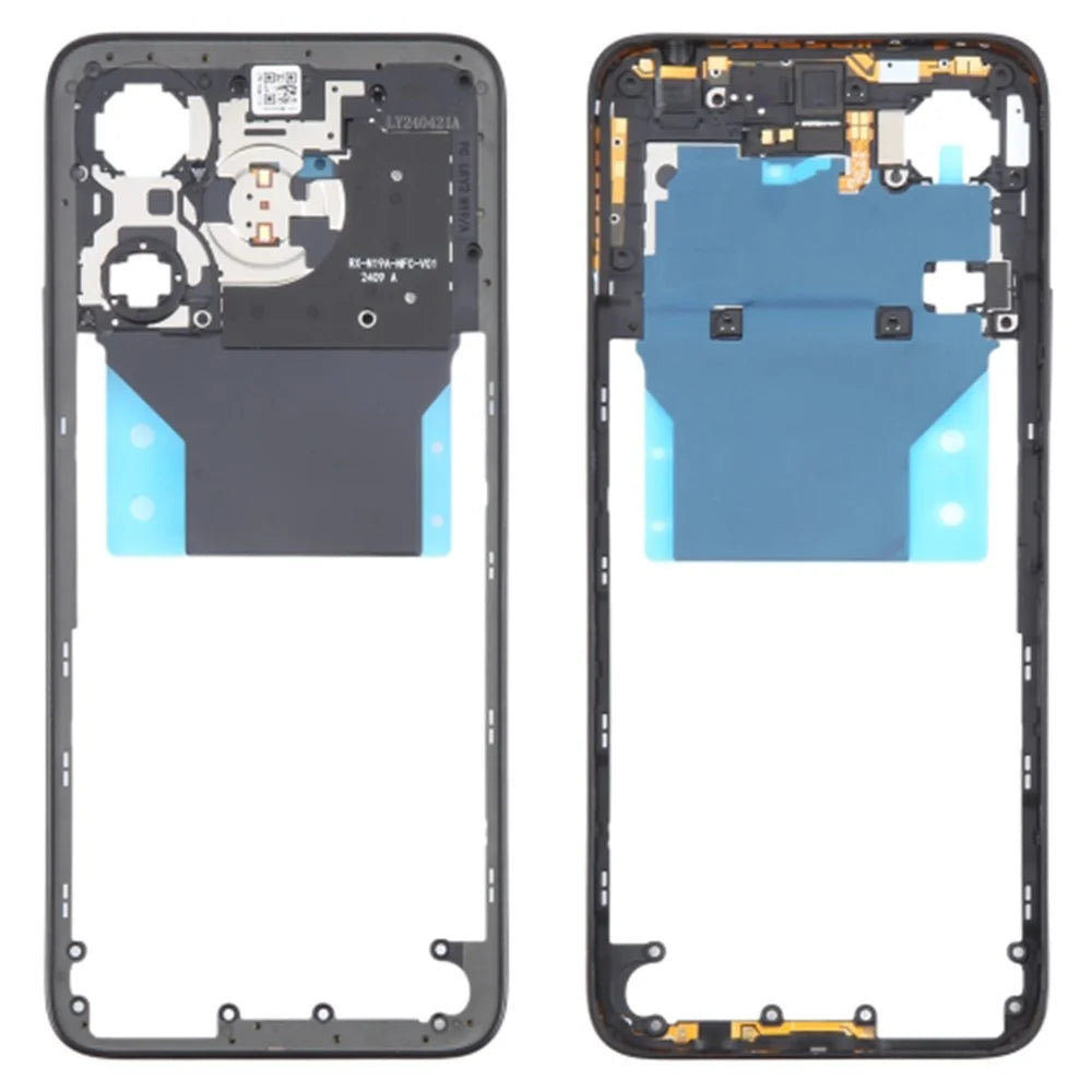 For Xiaomi Redmi Note 13R 5G OEM Middle Housing Plate Frame Part (Without Logo) - Black - 1