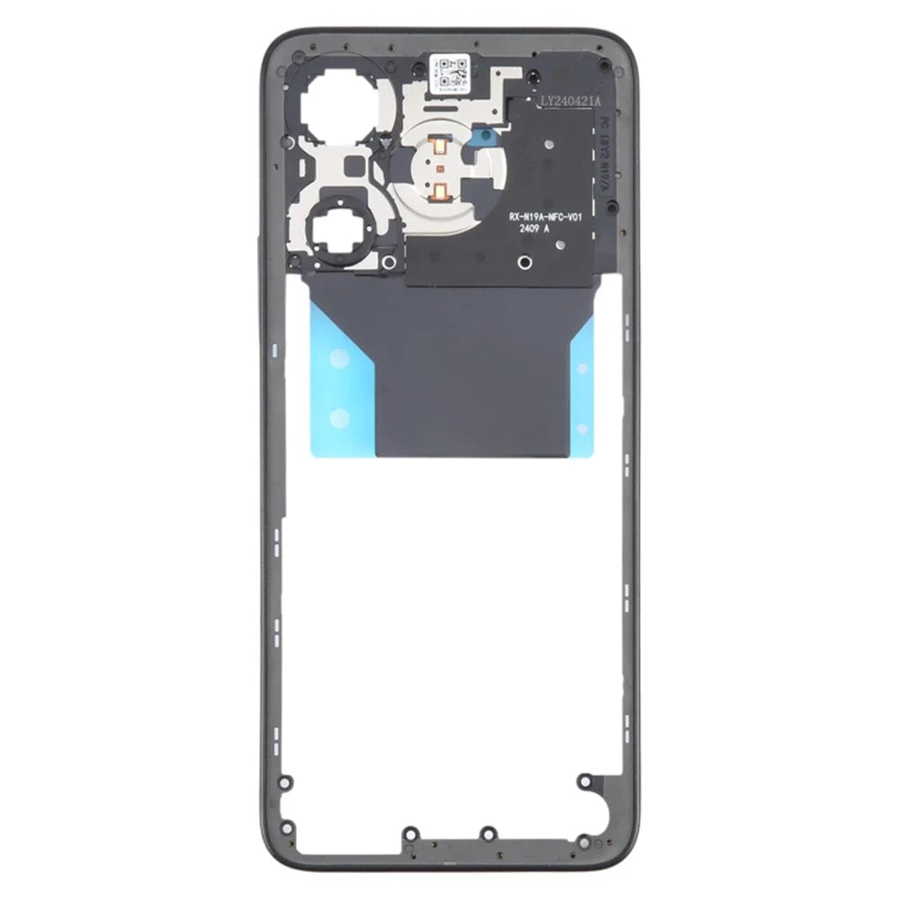 For Xiaomi Redmi Note 13R 5G OEM Middle Housing Plate Frame Part (Without Logo) - Black - 2