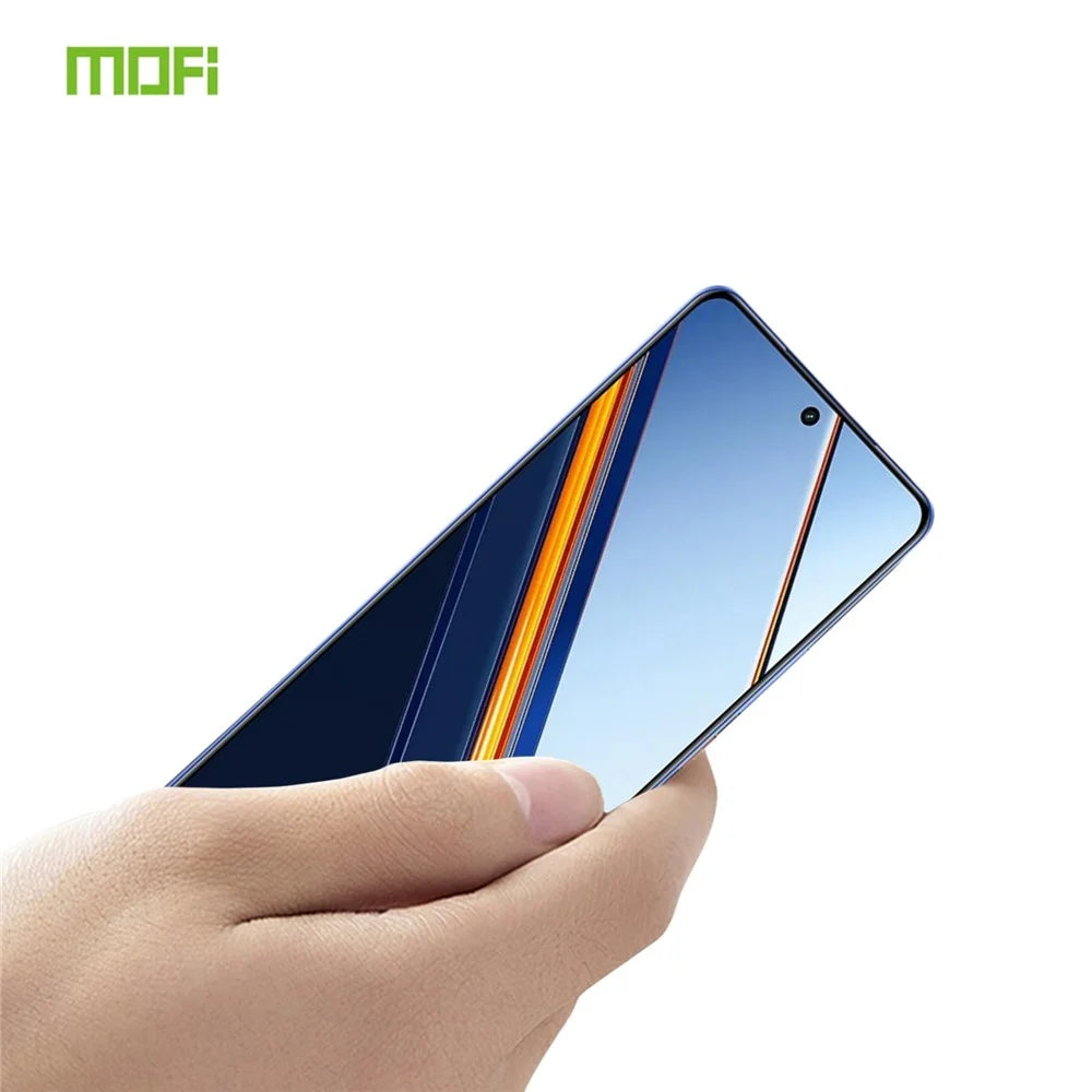 MOFI For Realme Neo7 SE 5G Screen Protector  9H Full Glue Full Coverage High Aluminum-Silicon Glass Film - Black - 2