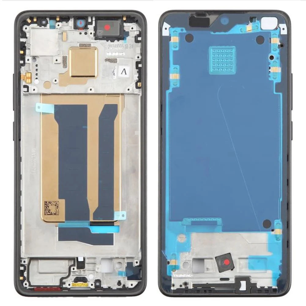 For Xiaomi Redmi Turbo 4 5G / Poco X7 Pro 5G Middle Plate Frame (A-Side) Repair Part (Without Logo) - Black - 1