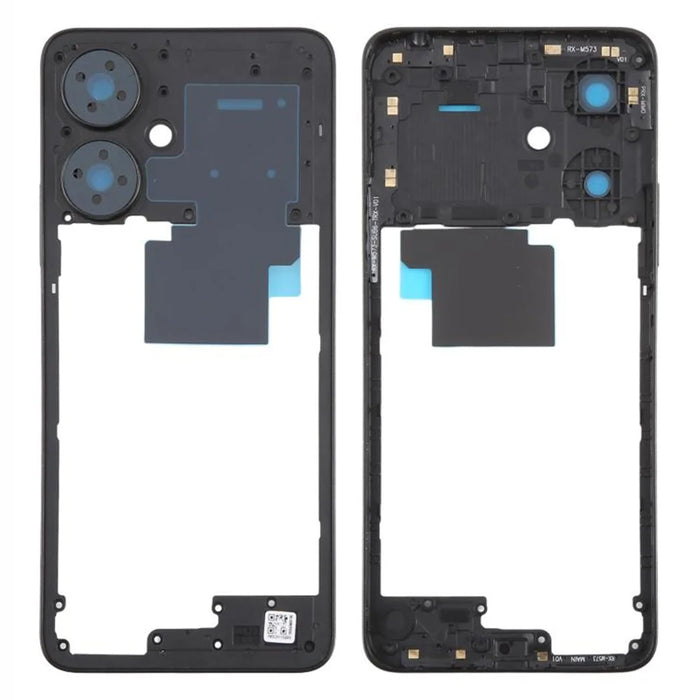For Xiaomi Redmi 13C 5G OEM Middle Housing Plate Frame Part (Without Logo) - Black - 1