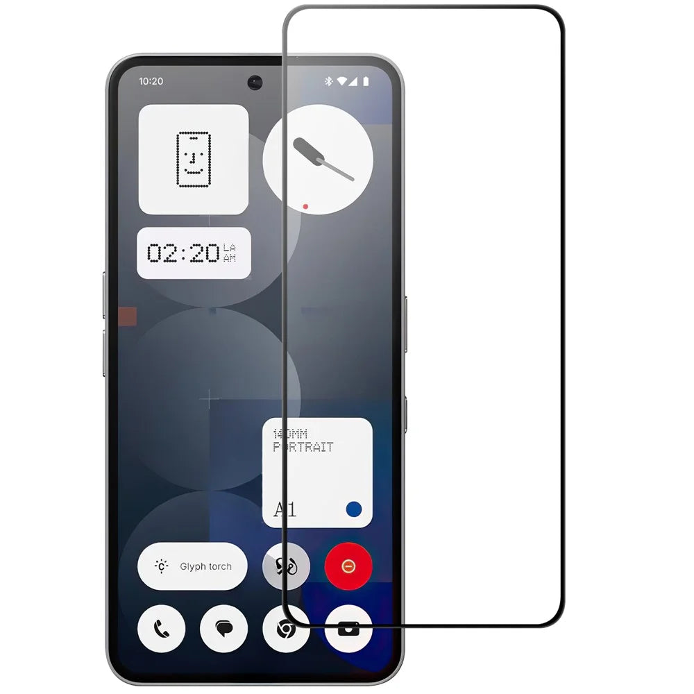 For Nothing Phone (3a) Pro AGC Tempered Glass with Black Edge Full Glue Full Coverage Screen Protector - 1