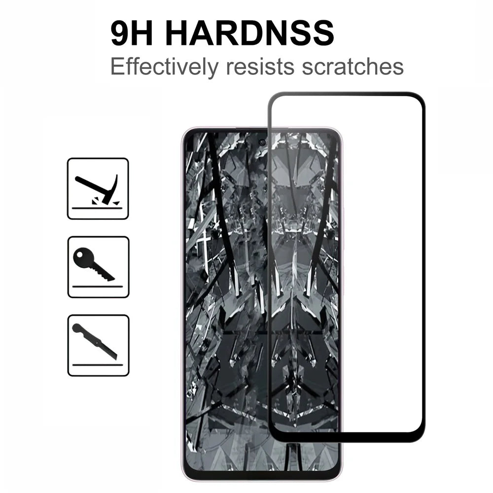For Oppo A5 Pro 4G (Global) / 5G (Global) / A5 Energy 5G (China) AGC Tempered Glass with Black Edge Full Glue Full Coverage Screen Protector - 3