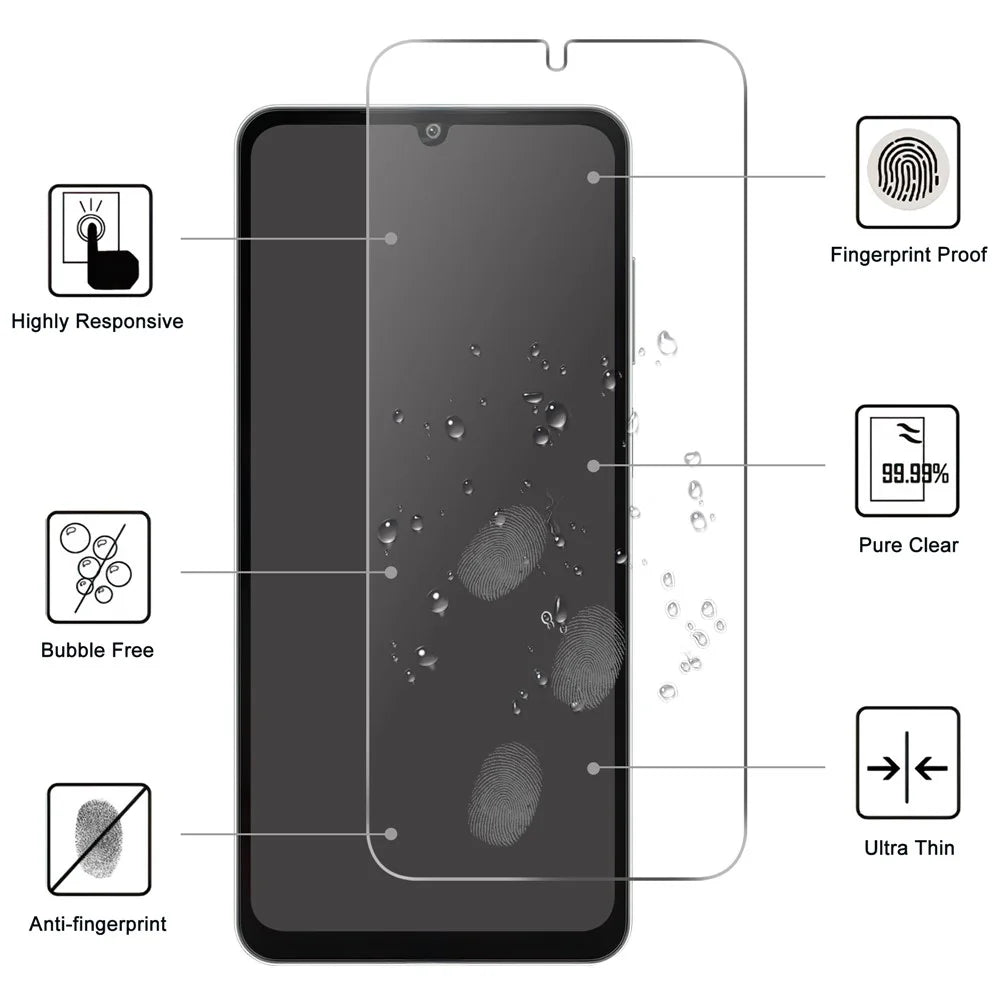 For Samsung Galaxy M06 5G Screen Protector HD Tempered Glass Film 2.5D - 2