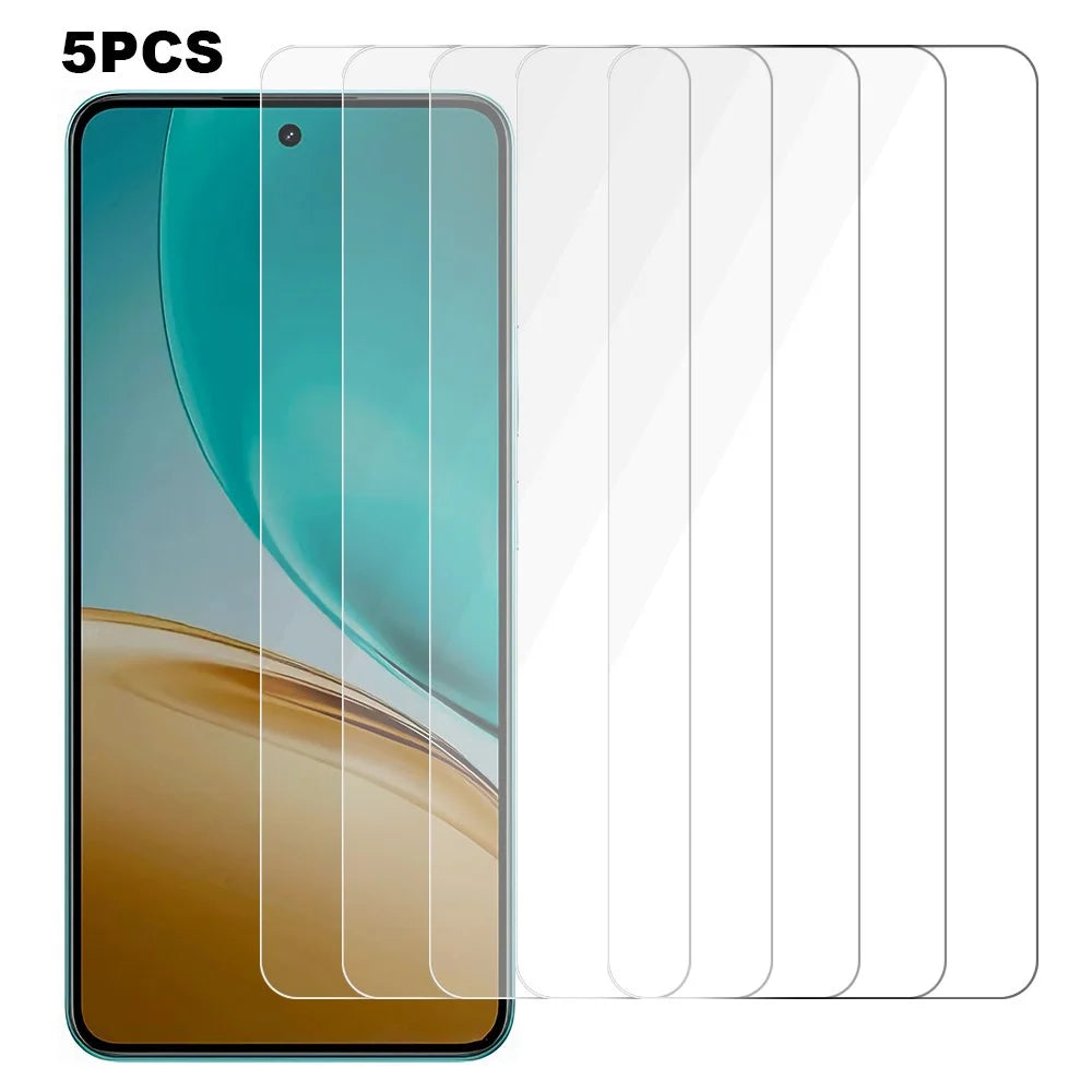 5Pcs For Realme 14T 5G Front Screen Protector 0.3mm 2.5D Tempered Glass Clear Film - 1