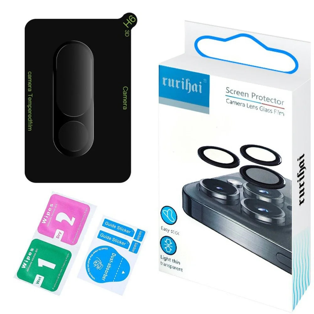RURIHAI For Nothing Phone (3a) Camera Lens Protector High Aluminium Silicon Glass Silk Printing Lens Film - 5