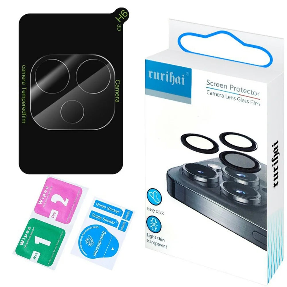 RURIHAI For Oppo A5 Pro 4G (Global) / 5G (Global) / A5 Energy 5G (China) Camera Lens Protector High Aluminium Silicon Glass Silk Printing - 5