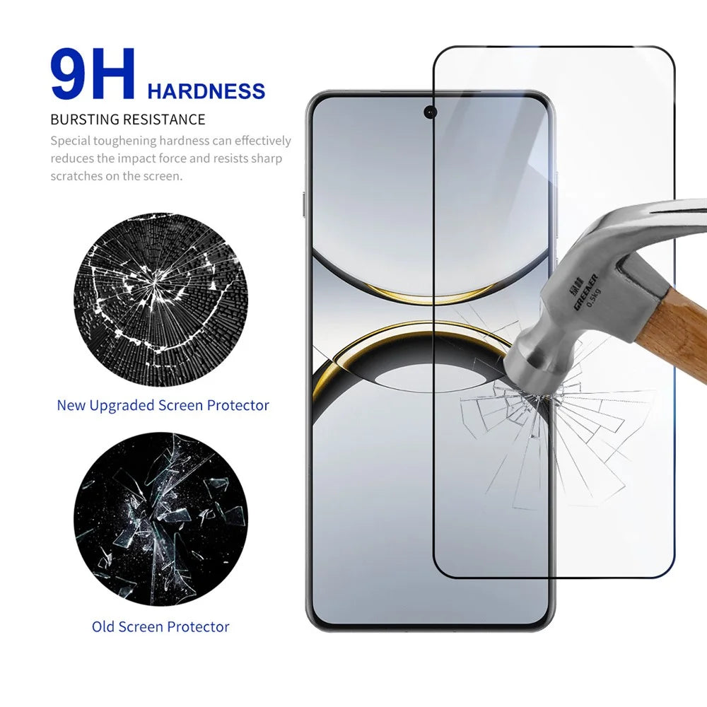 RURIHAI 10Pcs For Oppo Find X8s+ 5G High Aluminium-Silicon Glass Film 0.26mm 2.5D Screen Protector - 4