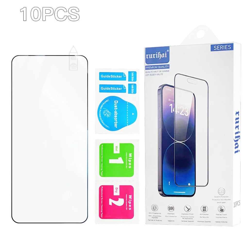 RURIHAI 10Pcs For Oppo Find X8s 5G High Aluminium-Silicon Glass Film 0.26mm 2.5D Screen Protector - 7