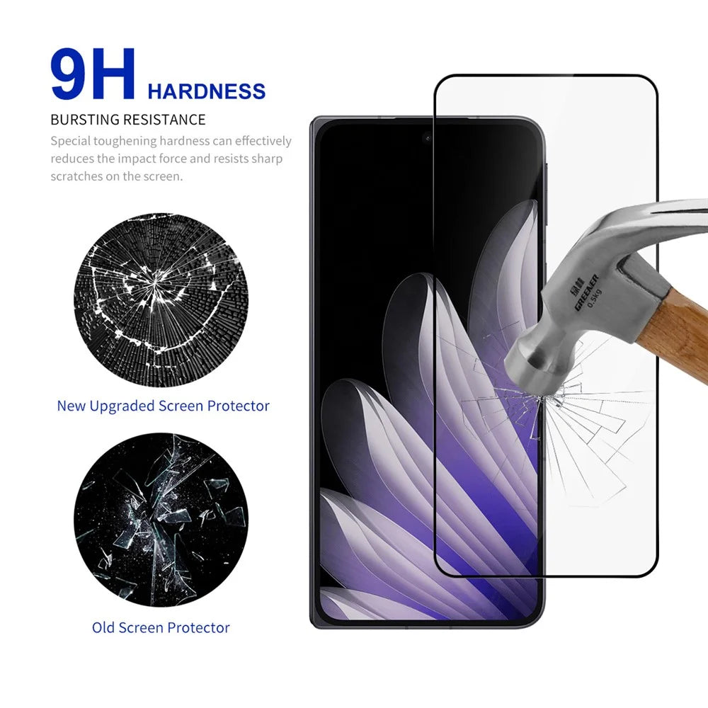 RURIHAI 10Pcs For Oppo Find N5 5G High Aluminium-Silicon Glass Film 0.26mm 2.5D Screen Protector - 4