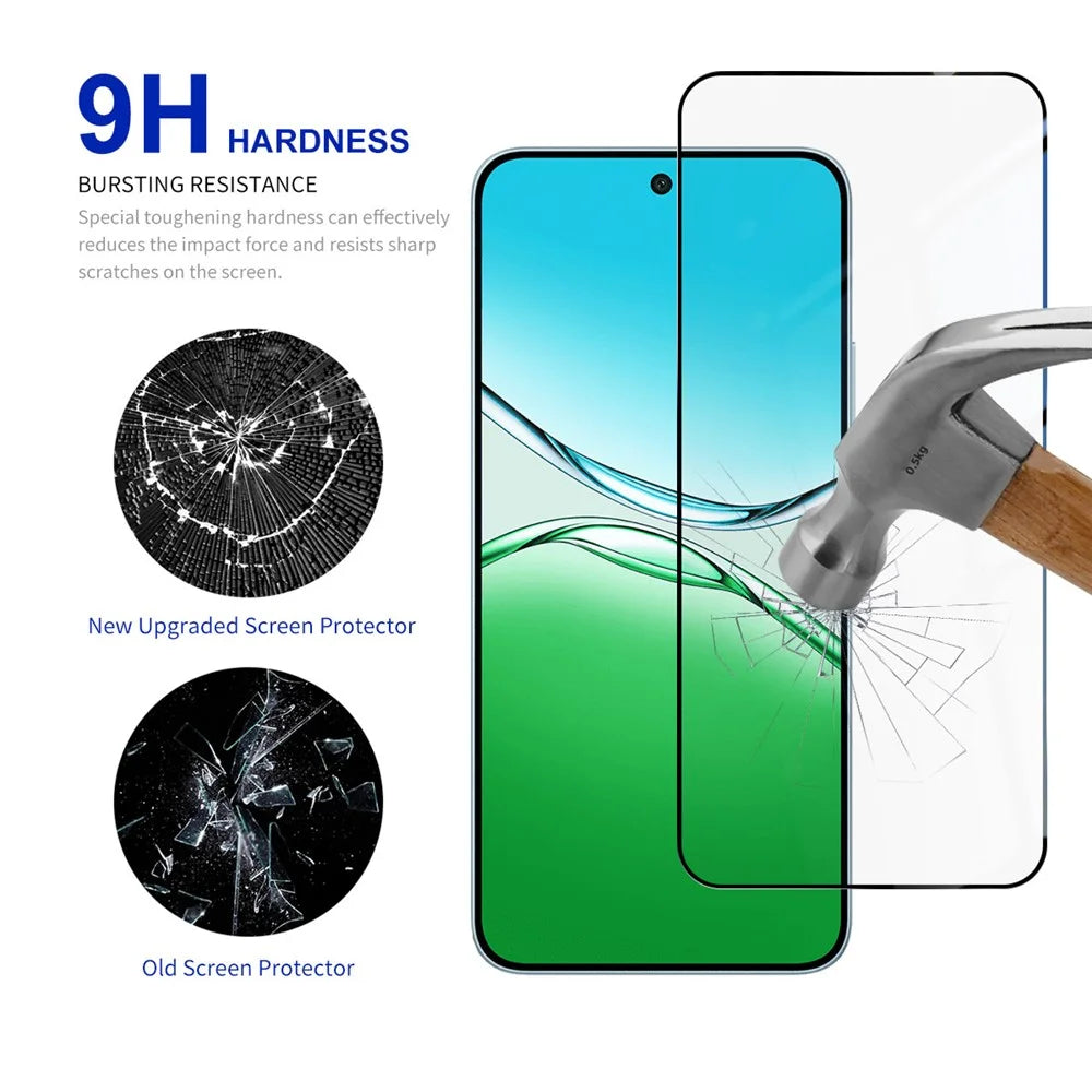 RURIHAI For Oppo A5 5G Screen Protector Secondary Hardening High Aluminium-Silicon Glass Film - 4