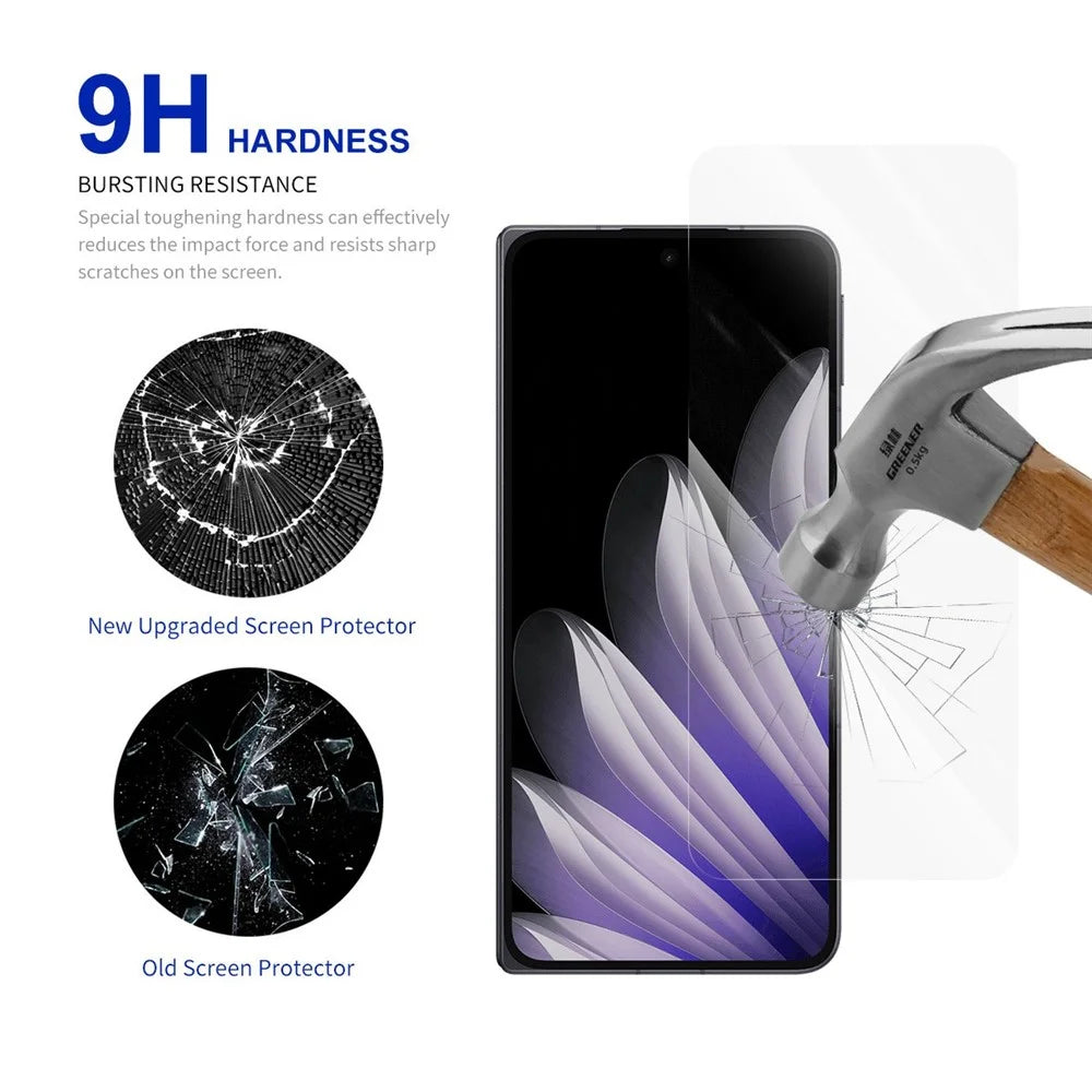 RURIHAI For Oppo Find N5 5G Screen Protector 0.26mm 2.5D High Aluminium Silicon Glass Film - 3