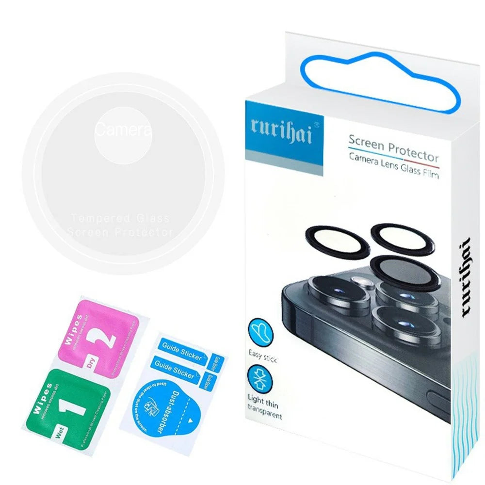 RURIHAI For Realme P3 Pro 5G Camera Lens Protector 3D Clear High Aluminum-Silicon Glass Lens Film - 5
