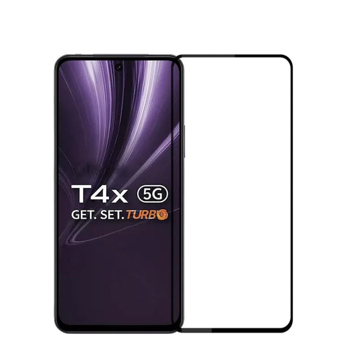 PINWUYO For vivo T4x 5G Tempered Glass Film  JK Series-2 9H Full Screen Protector - Black - 1