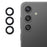 For Samsung Galaxy S25 Camera Lens Protector AR High Transparency Metal Ring Tempered Glass Lens Film - Black - 1