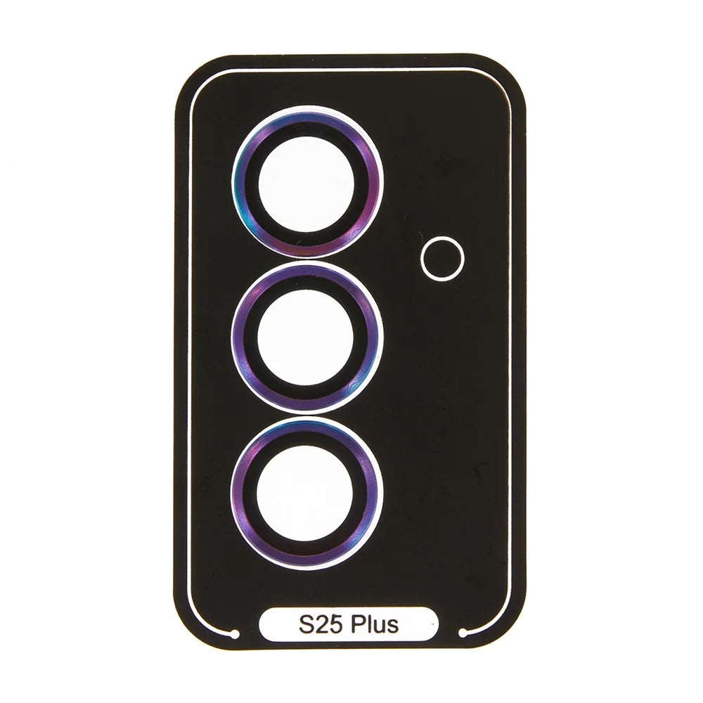 For Samsung Galaxy S25+ Camera Lens Protector AR High Transparency Metal Ring Tempered Glass Lens Film - Multi-Color - 3