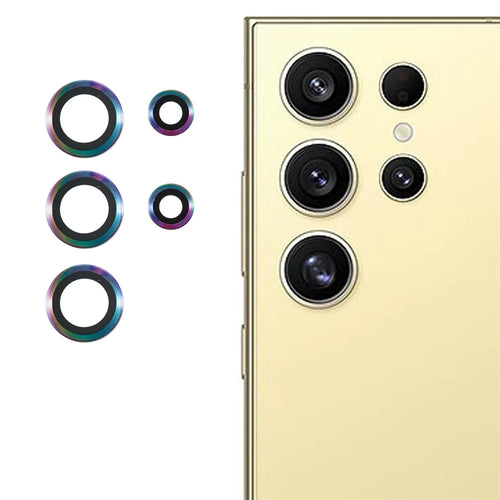 For Samsung Galaxy S25 Ultra Camera Lens Protector AR High Transparency Metal Ring Tempered Glass Lens Film - Multi-Color - 1
