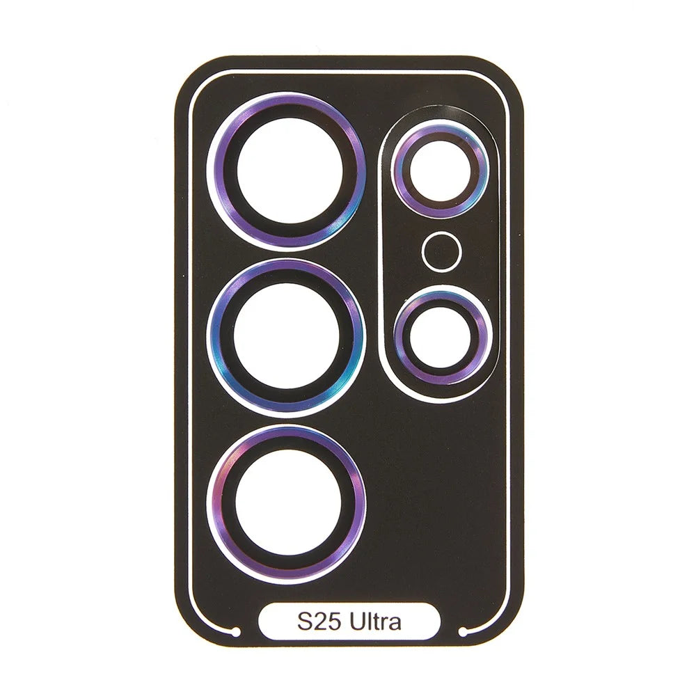 For Samsung Galaxy S25 Ultra Camera Lens Protector AR High Transparency Metal Ring Tempered Glass Lens Film - Multi-Color - 3