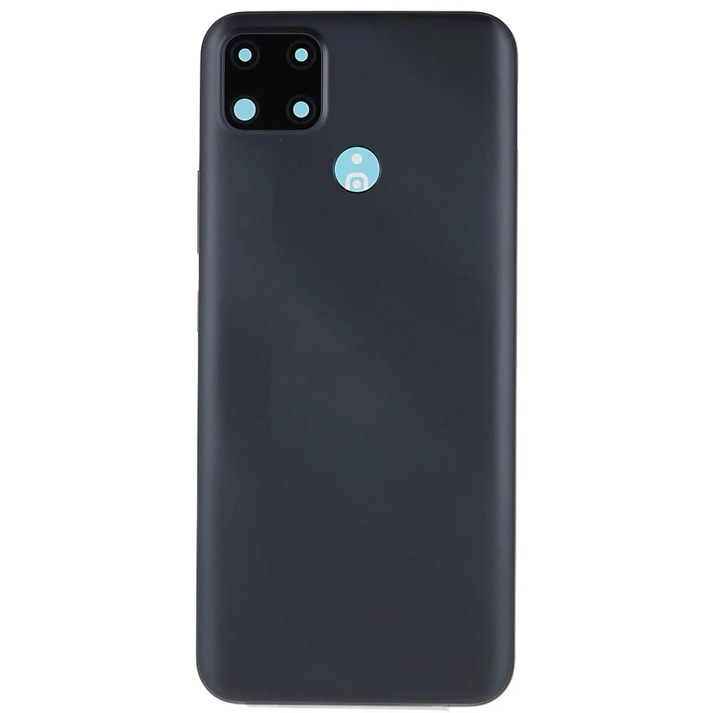 For Realme C25 Back Battery Housing Cover with Camera Ring Lens Cover Spare Part, Grey - 2