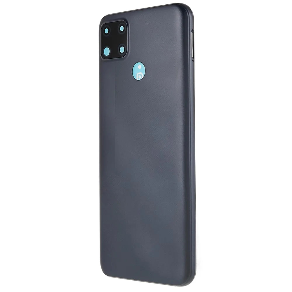 For Realme C25 Back Battery Housing Cover with Camera Ring Lens Cover Spare Part, Grey - 3