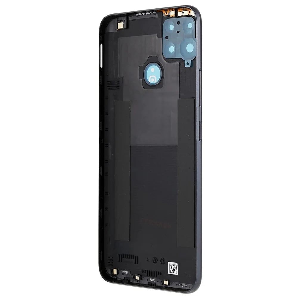 For Realme C25 Back Battery Housing Cover with Camera Ring Lens Cover Spare Part, Grey - 4