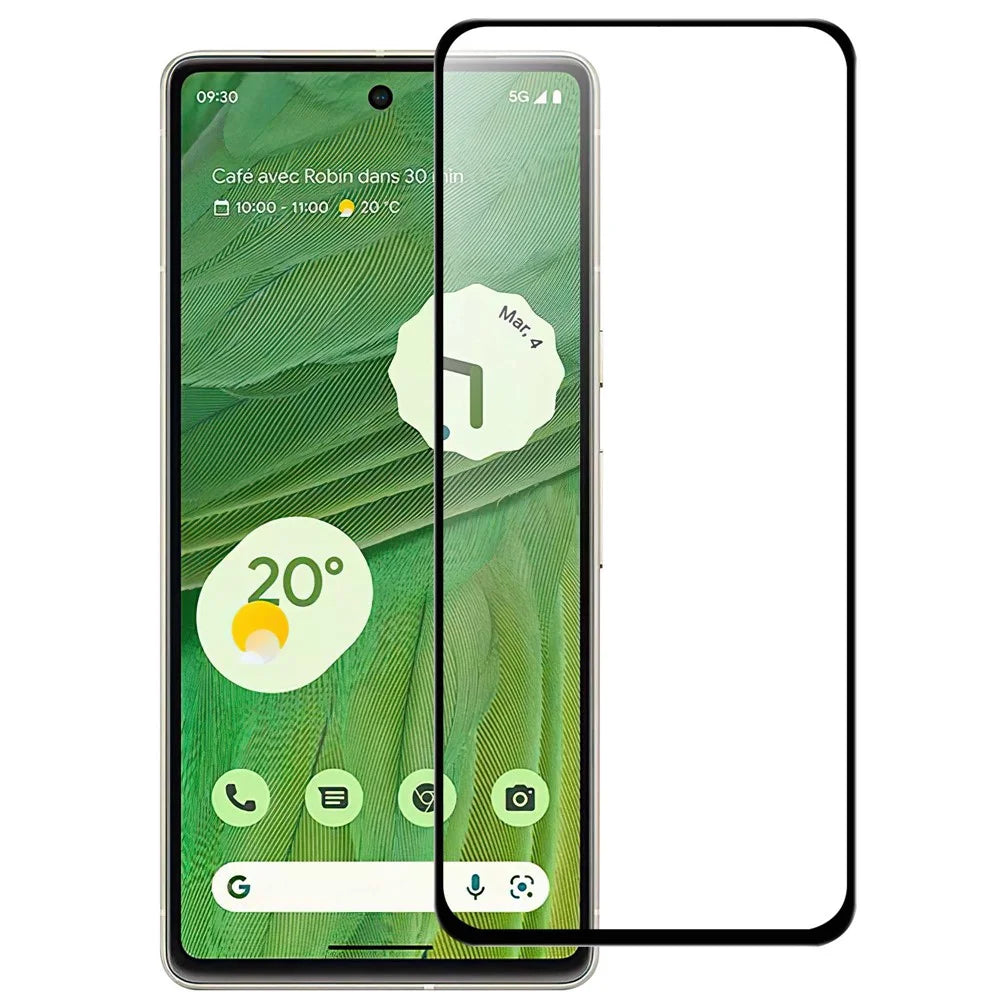 For Google Pixel 7 5G Anti-explosion AGC Glass Full Screen Protector HD Clear Full Glue Black Edge Tempered Glass Film - 1