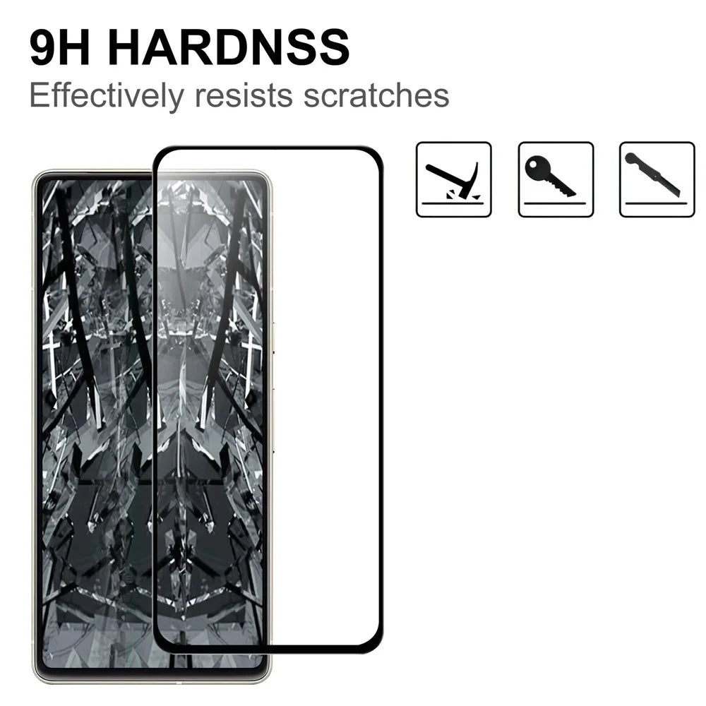For Google Pixel 7 5G Anti-explosion AGC Glass Full Screen Protector HD Clear Full Glue Black Edge Tempered Glass Film - 3