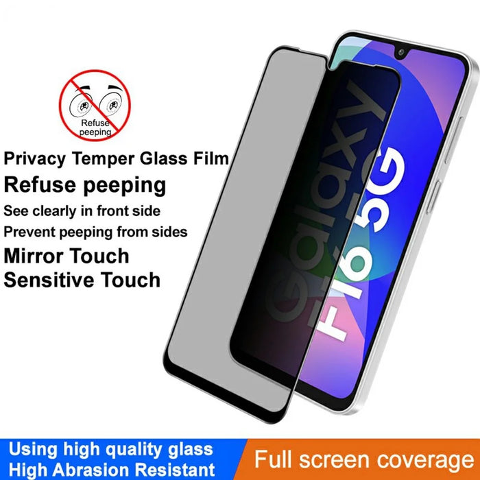 IMAK For Samsung Galaxy F16 5G / M16 5G Anti Peep Tempered Glass Screen Protector Full Coverage - 3