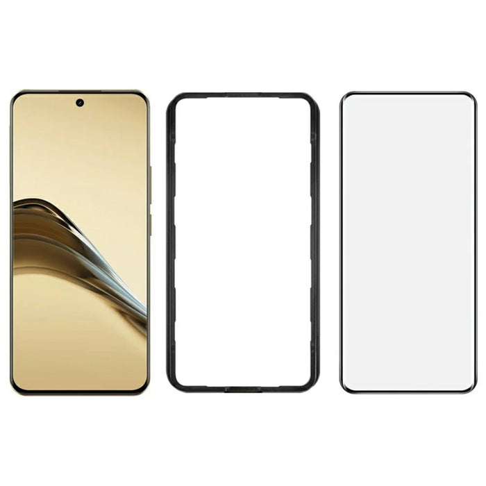 IMAK For Realme 14 Pro Lite 5G Screen Protector Full Glue 3D Curved Tempered Glass Film with Positioning Frame - 4