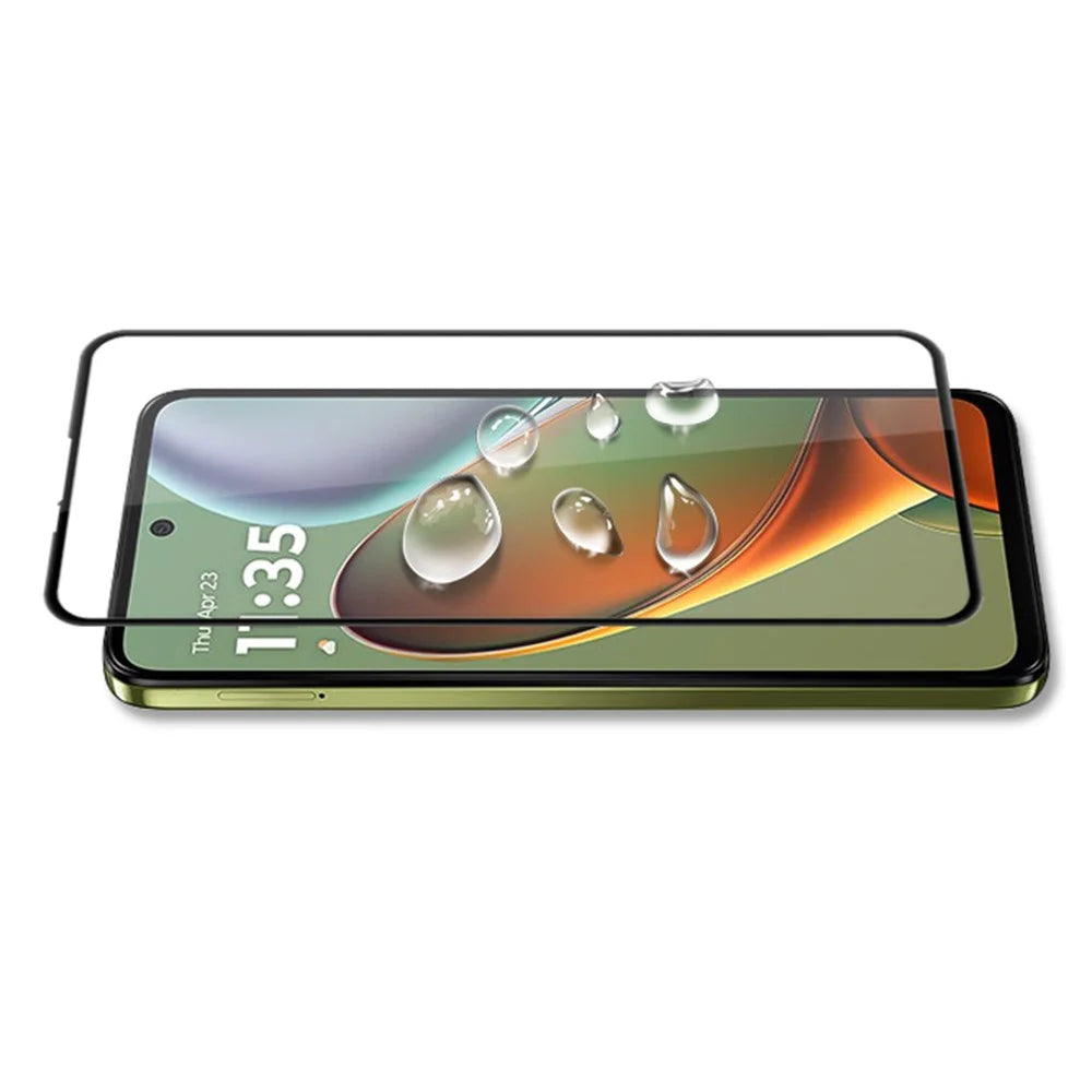 MOCOLO For Motorola Moto G17 Power 4G / G17 4G / G15 4G / G15 Power 4G Screen Protector Anti-Shatter Silk Printing Tempered Glass Film - Black - 4