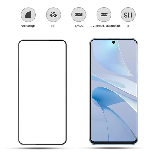 MOCOLO For Huawei nova 13i 4G / 12i 4G Screen Protector Anti-Shatter Silk Printing Tempered Glass Film - Black - 2