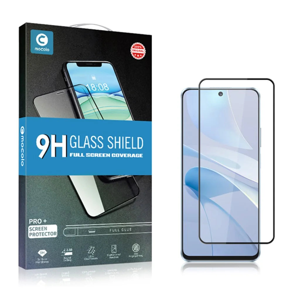 MOCOLO For Huawei nova 13i 4G / 12i 4G Screen Protector Anti-Shatter Silk Printing Tempered Glass Film - Black - 7