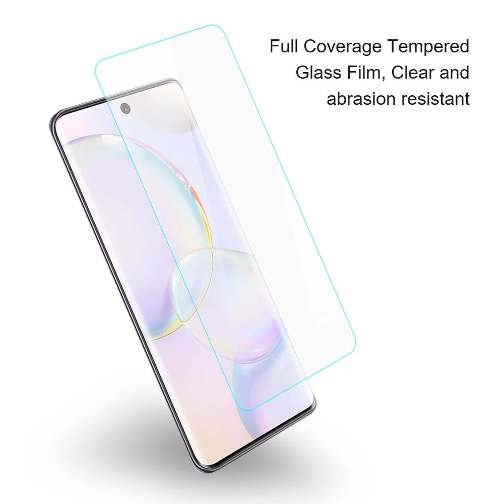 AMORUS For Honor 400 Lite 5G Front Screen Protector 2.5D Arc Edge 9H High Aluminum-Silicon Glass Film - 3