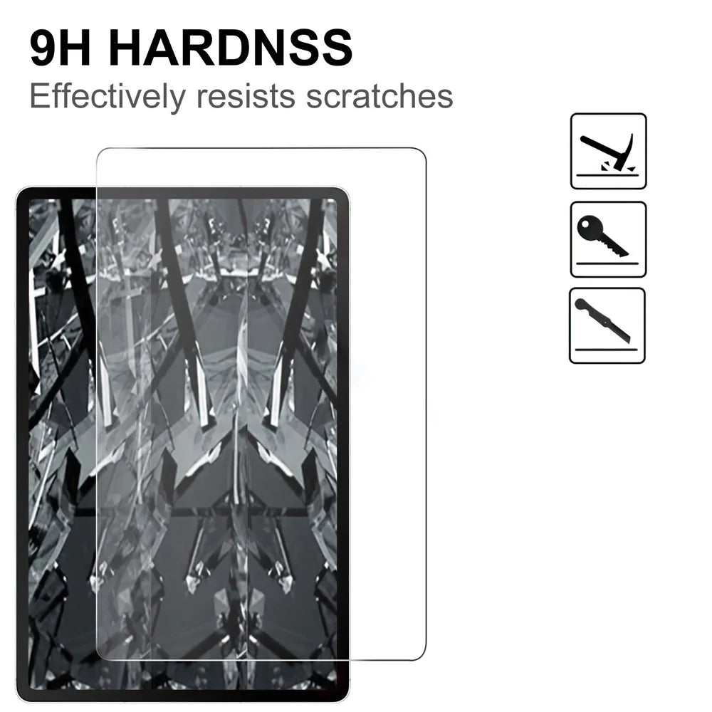 For Samsung Galaxy Tab S10 FE+ Tempered Glass Screen Protector 2.5D Straight Edge Full Screen Film Full Glue - 3