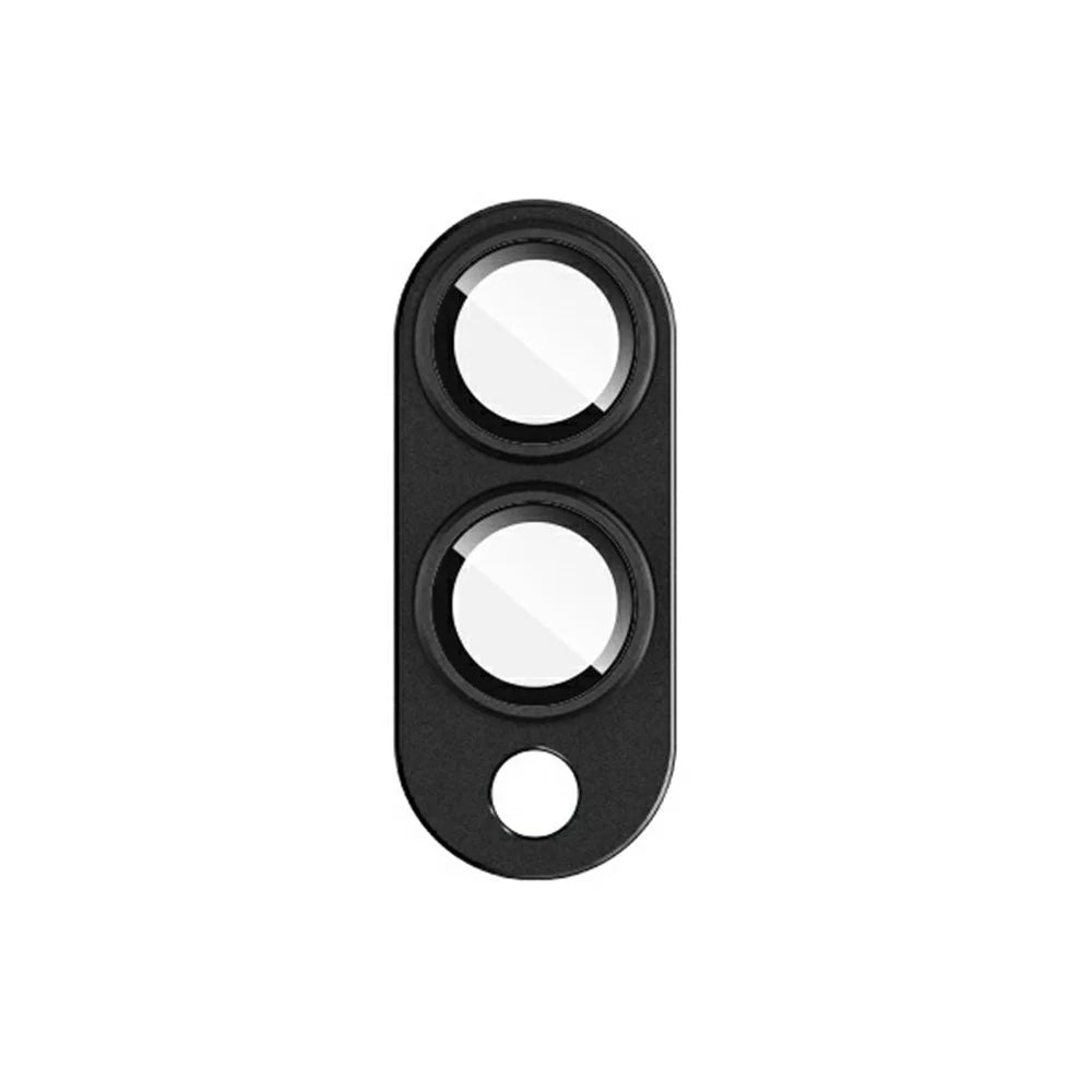IMAK For Samsung Galaxy S25 Edge Camera Lens Film Metal Lens Cap + Tempered Glass Lens Protector - Black - 2
