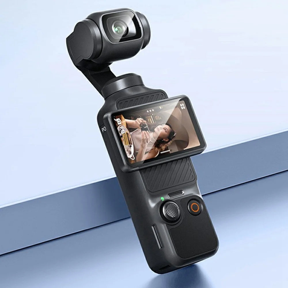 RURIHAI For DJI Osmo Pocket 3 Lens Film + Screen Protector 0.2mm 2.5D High Aluminium-Silicon Glass Guard - 4