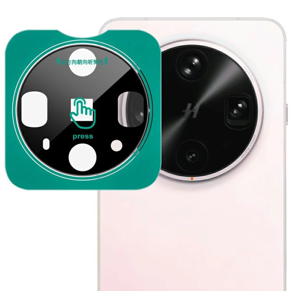 IMAK For Oppo Find X8 Ultra 5G Tempered Glass Camera Lens Protector with Self Positioning Frame (Black Version) - 1