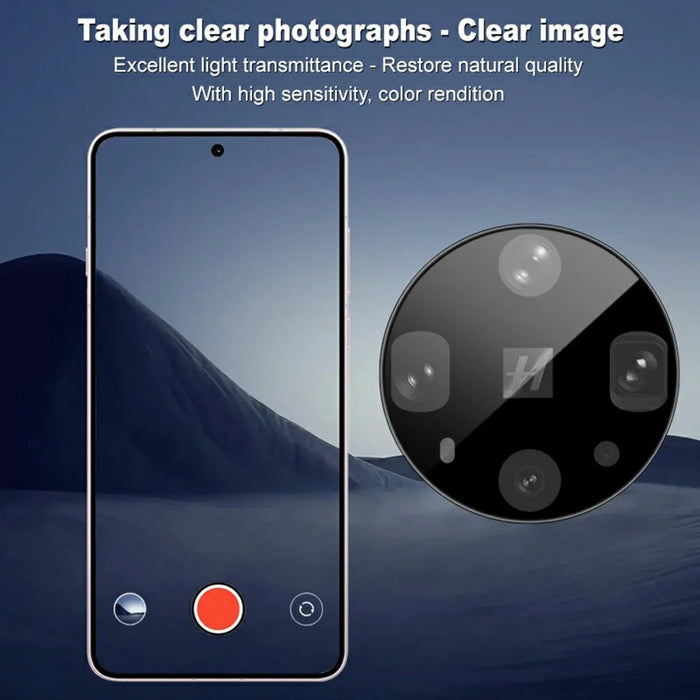 IMAK For Oppo Find X8 Ultra 5G Tempered Glass Camera Lens Protector with Self Positioning Frame (Black Version) - 4